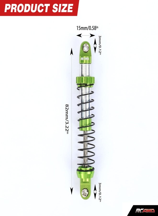 RCAWD for UTB18 Capra Shocks Double Long Stroke Upgrades, Front & Rear Shock Absorbers Parts #AXI213004#AXI213000, for Axial 1/18#AXI01002 Green - Image 4